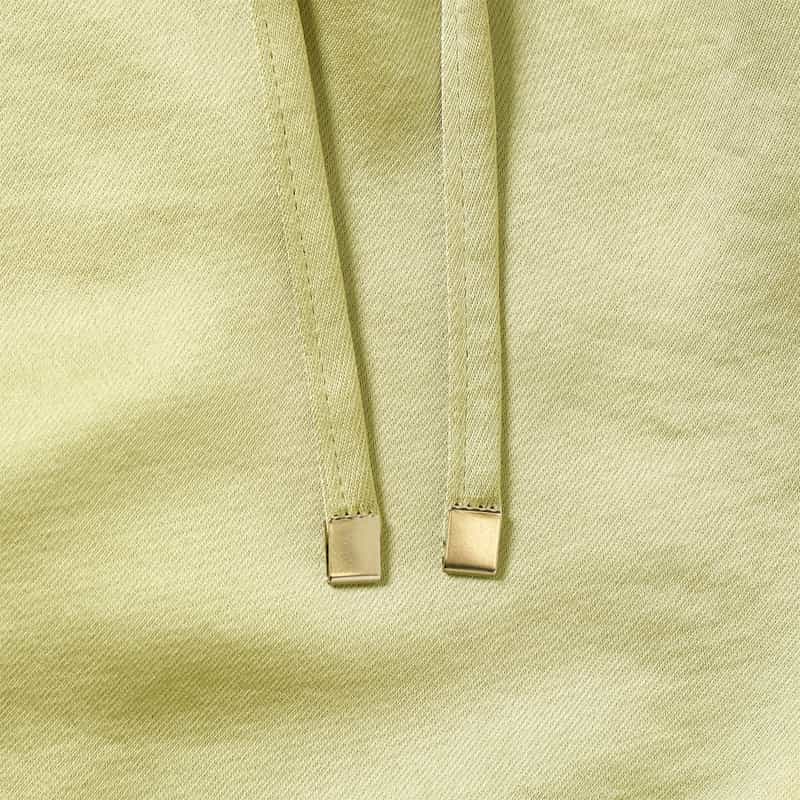 BARNEYS NEW YORK ウォッシャブル サテンワイドシルエットパンツ GREEN