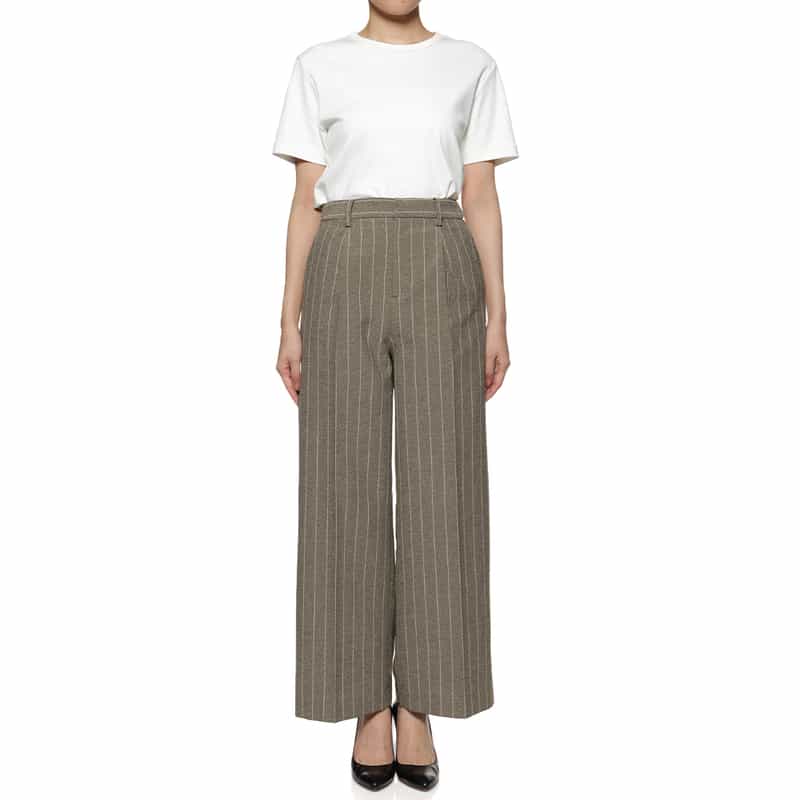 BARNEYS NEW YORK セットアップ ワイドシルエットパンツ LT BEIGE