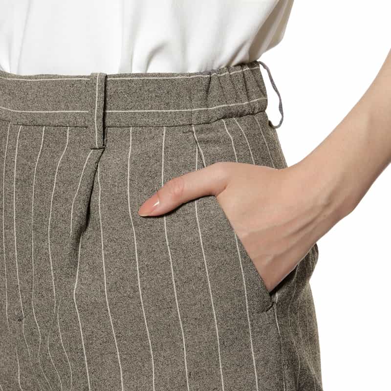 BARNEYS NEW YORK セットアップ ワイドシルエットパンツ LT BEIGE