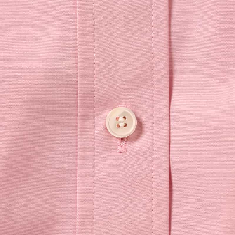 BARNEYS NEW YORK ウォッシャブル レギュラーカラーシャツ PINK