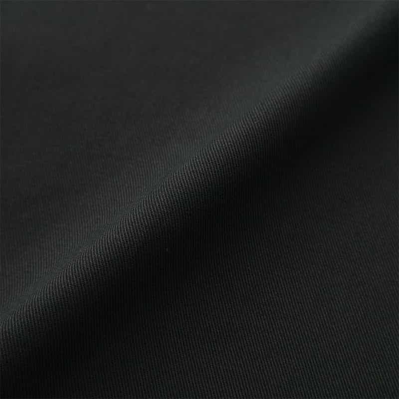 BARNEYS NEW YORK ウォッシャブル フロントジップ アシンメトリーヘムスカート BLACK