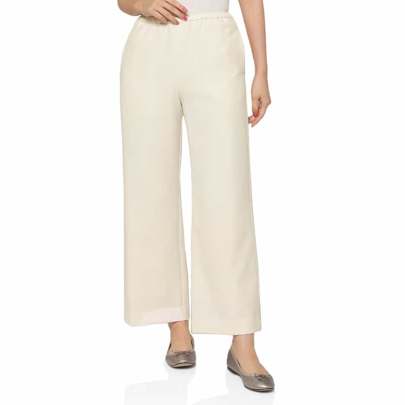 ウォッシャブル ドローストリングワイドパンツ