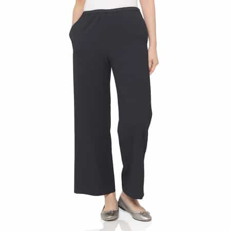 ウォッシャブル ドローストリングワイドパンツ