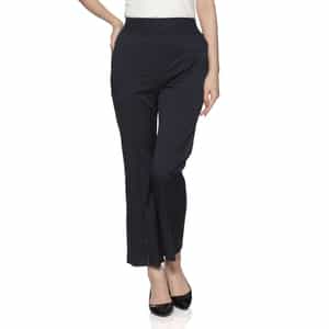 ウォッシャブル フロントスリットパンツ