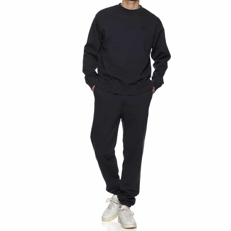 BARNEYS NEW YORK "BARNEYS" ロゴ入りスウェットプルオーバー NAVY