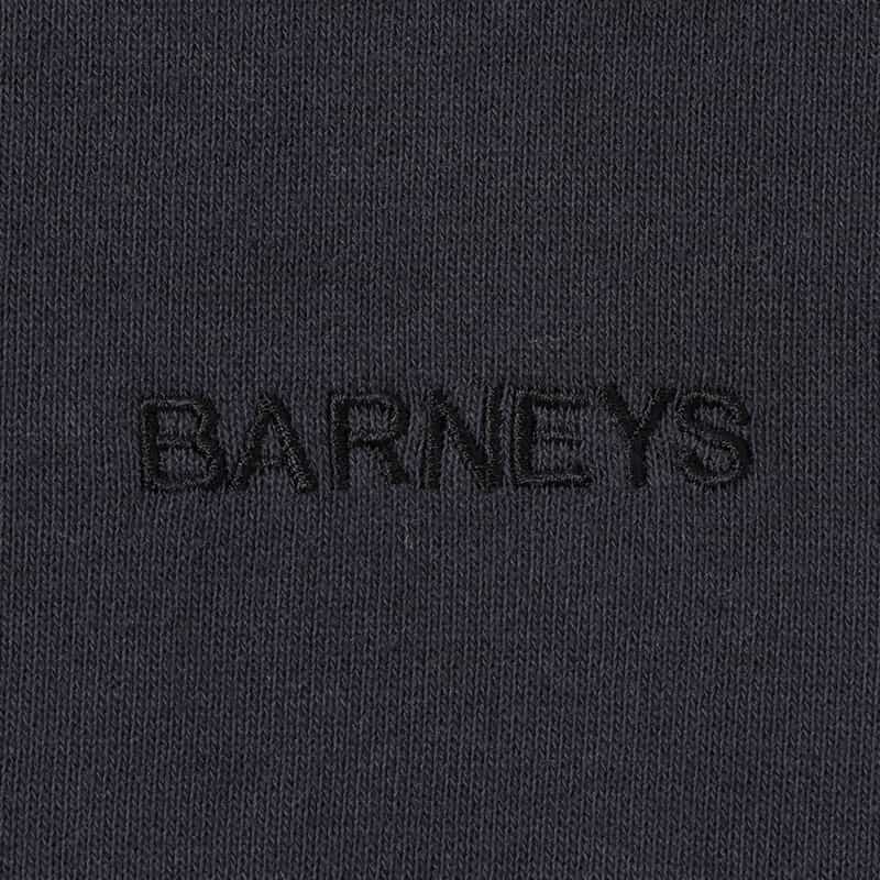 BARNEYS NEW YORK "BARNEYS" ロゴ入りスウェットプルオーバー NAVY