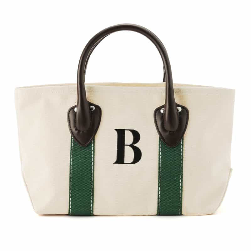 BARNEYS NEW YORK "BARNEYS" コンビネーション ミニトートバッグ GREEN