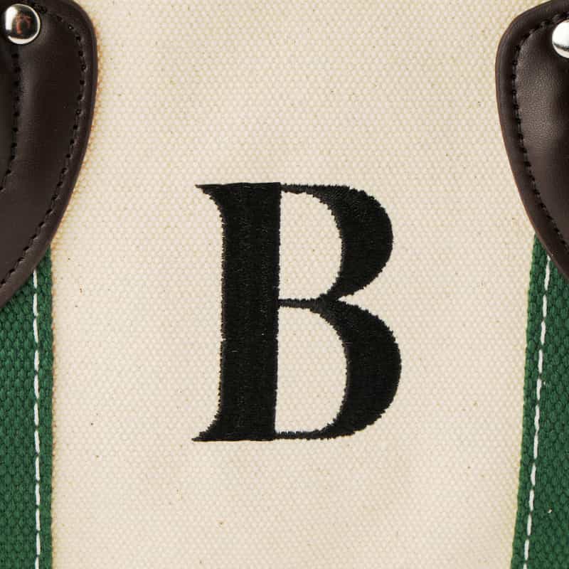 BARNEYS NEW YORK "BARNEYS" コンビネーション ミニトートバッグ GREEN