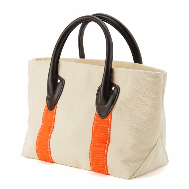 BARNEYS NEW YORK "BARNEYS" コンビネーション ミニトートバッグ ORANGE