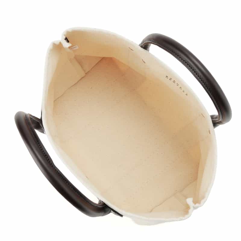 BARNEYS NEW YORK "BARNEYS" コンビネーション ミニトートバッグ ORANGE