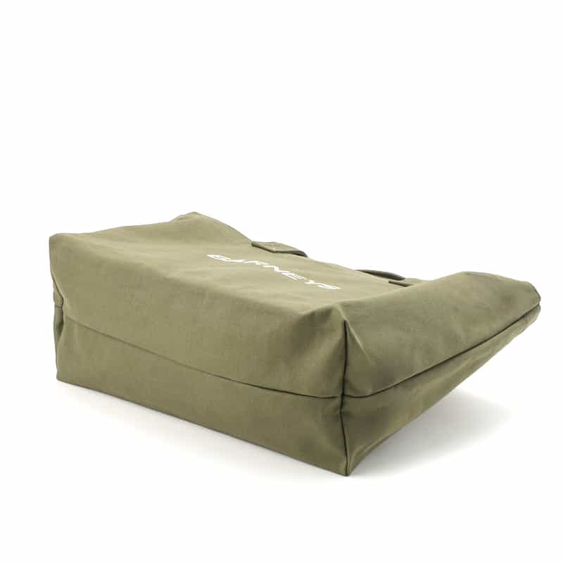 BARNEYS NEW YORK "BARNEYS" ロゴ入り横型2WAYトートバッグ KHAKI