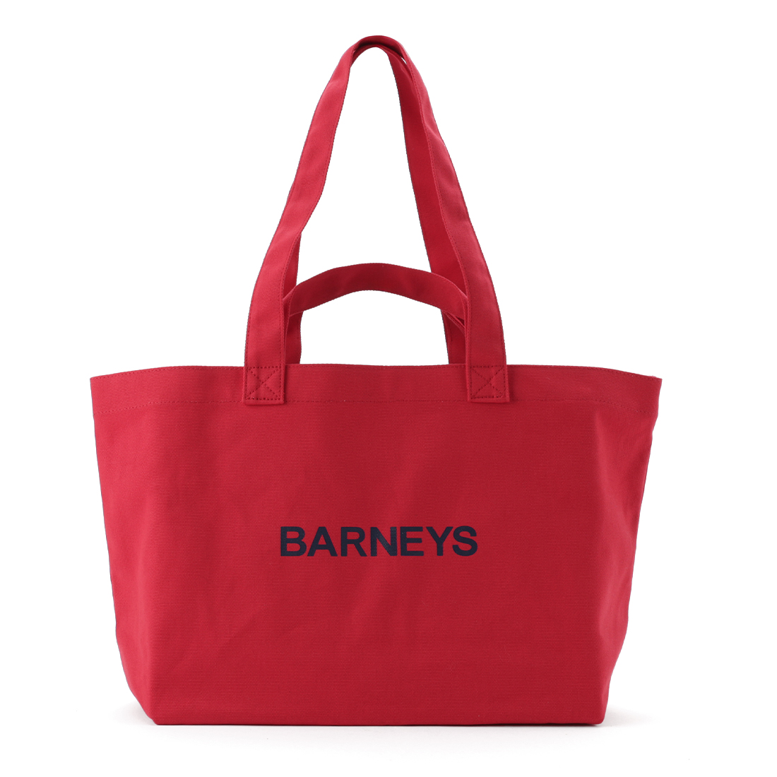 "BARNEYS" ロゴ入り横型2WAYトートバッグ