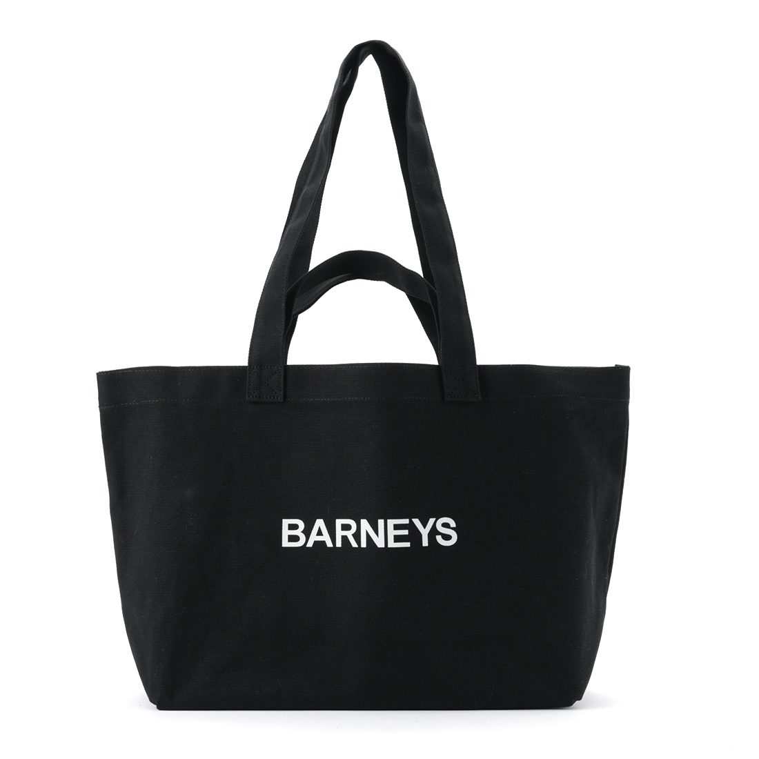 "BARNEYS" ロゴ入り横型2WAYトートバッグ