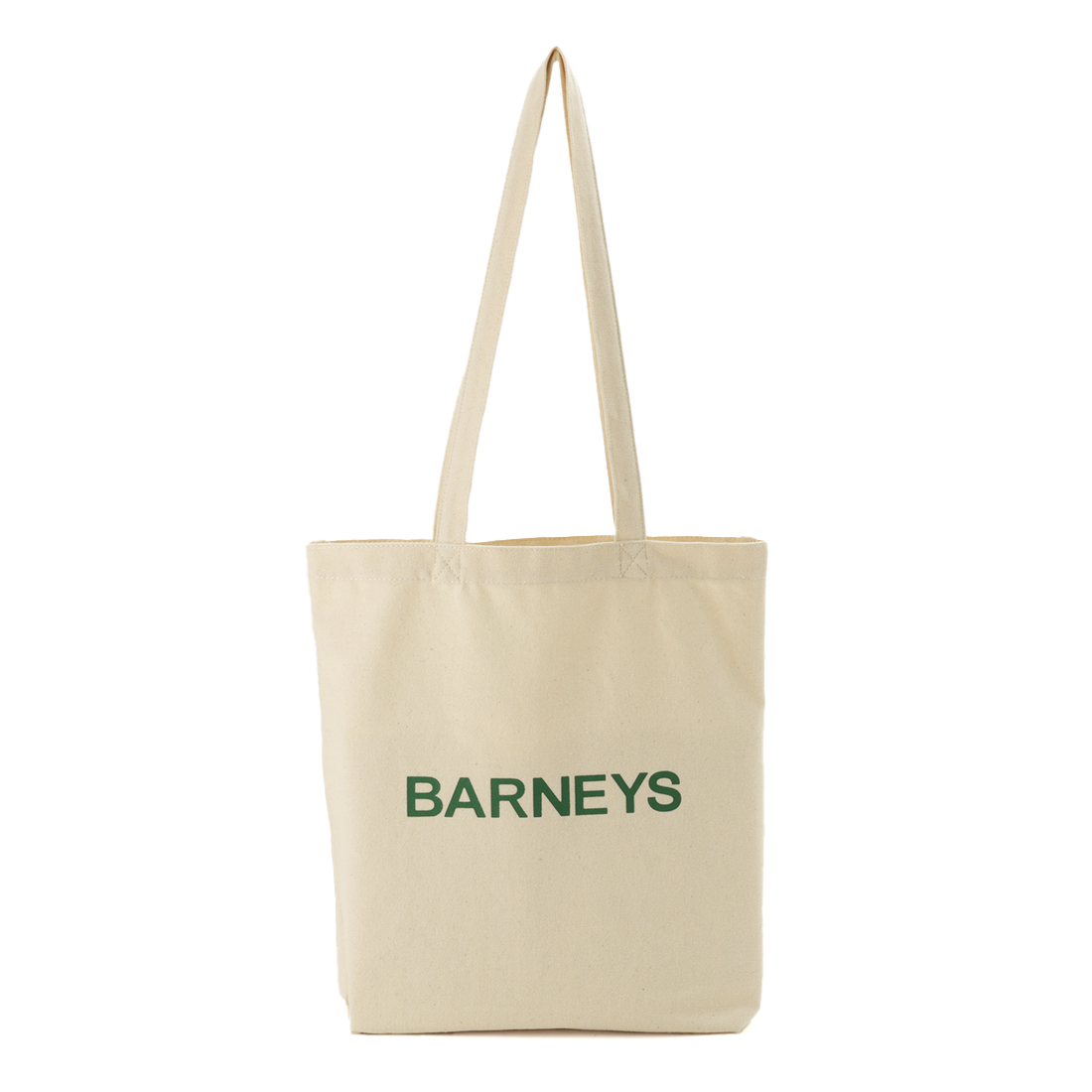 "BARNEYS" ロゴ入り縦型トートバッグ