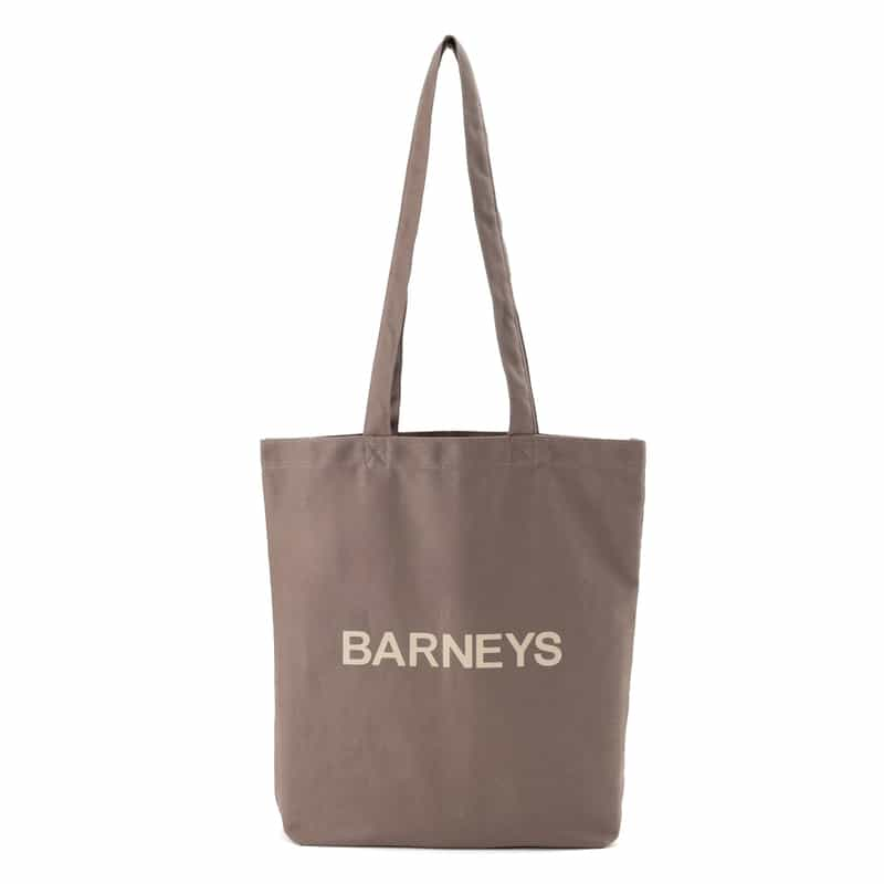 BARNEYS NEW YORK "BARNEYS" ロゴ入り縦型トートバッグ BEIGE