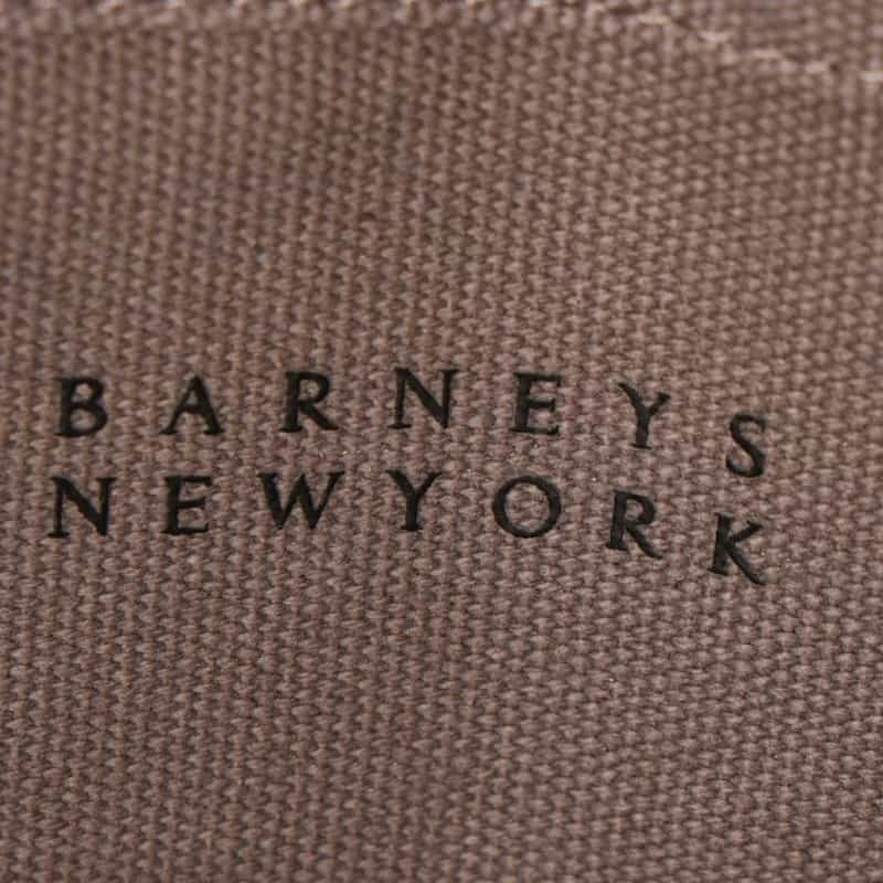 BARNEYS NEW YORK "BARNEYS" ロゴ入り縦型トートバッグ BEIGE