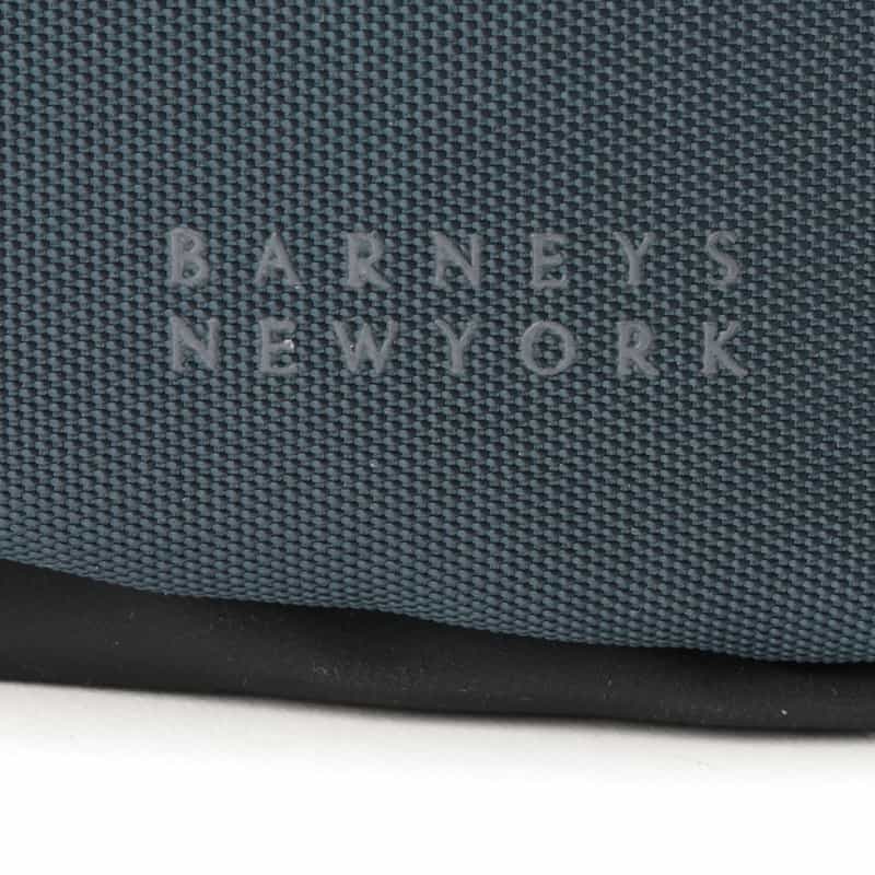 BARNEYS NEW YORK ロゴ入りミニショルダーバッグ NAVY