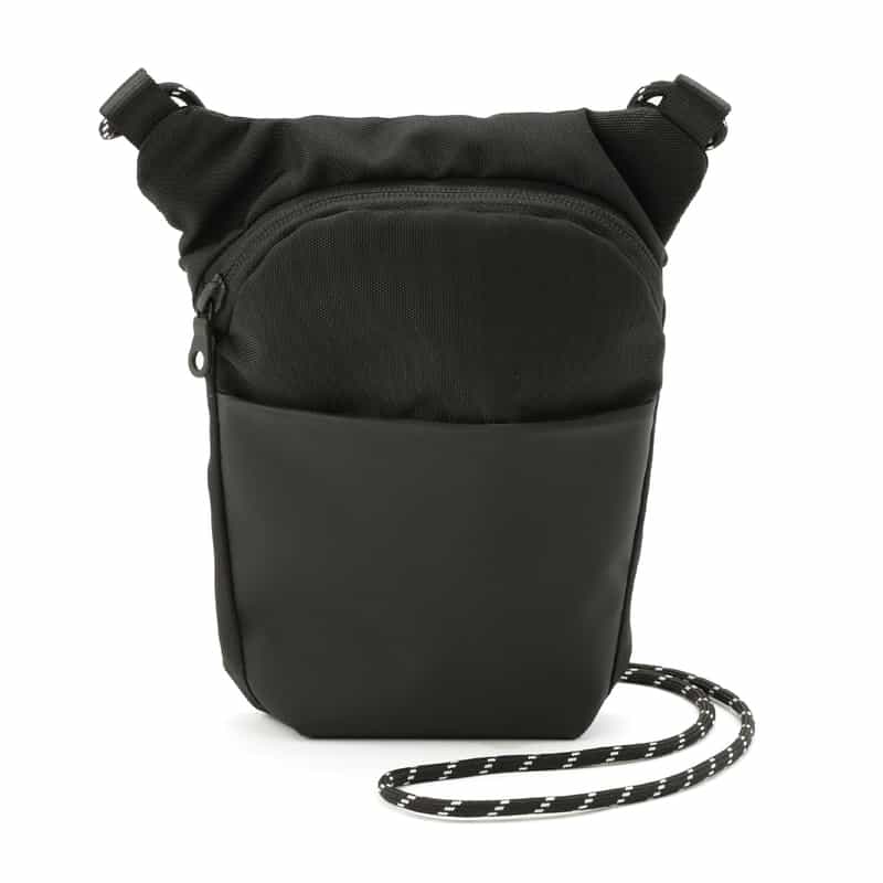 BARNEYS NEW YORK ロゴ入りミニショルダーバッグ BLACK