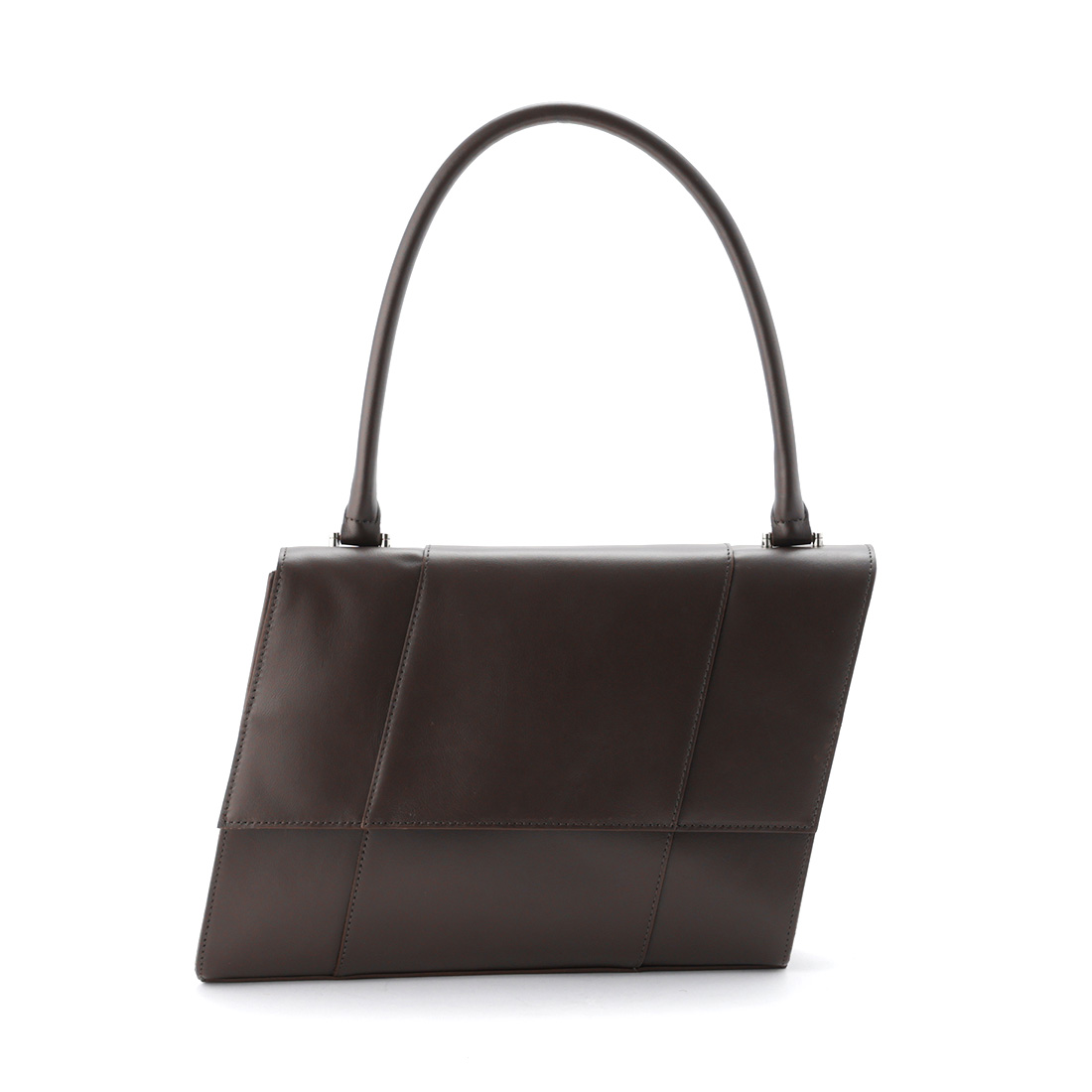 レザー ワンハンドル ハンドバッグ