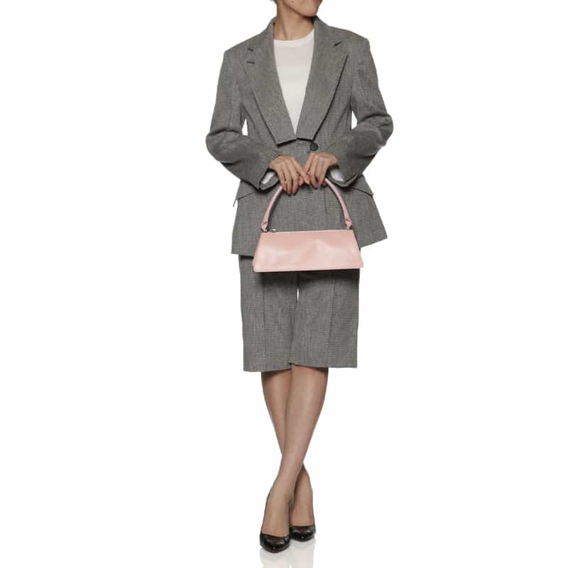 BARNEYS NEW YORK レザー ワンハンドルバッグ LT PINK