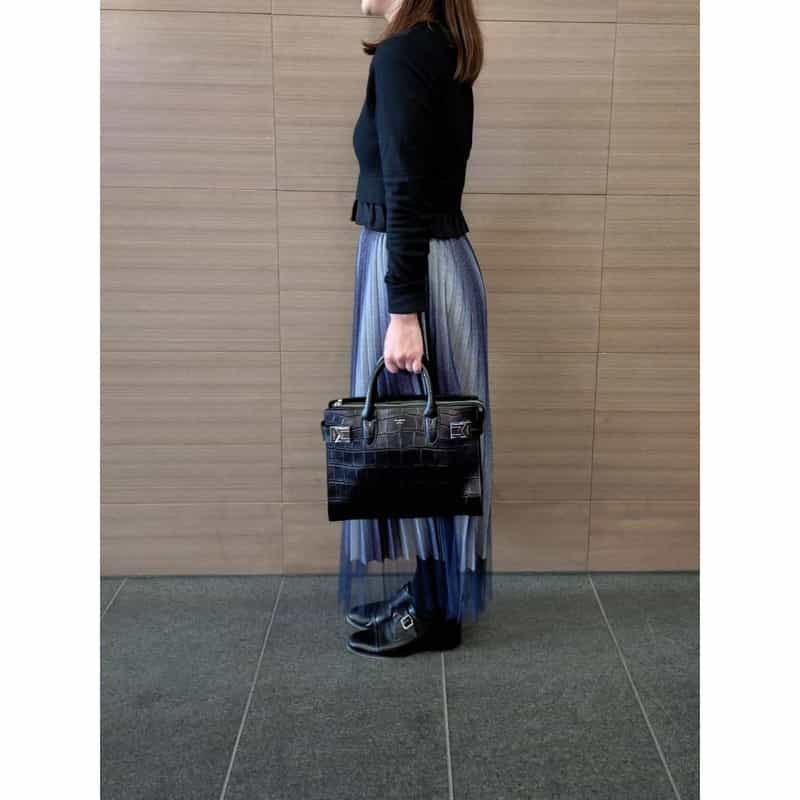 PELLE MORBIDA PELLE MORBIDA＜ペッレ モルビダ＞バーニーズ　ニューヨーク限定ミニボストンバッグ BLACK
