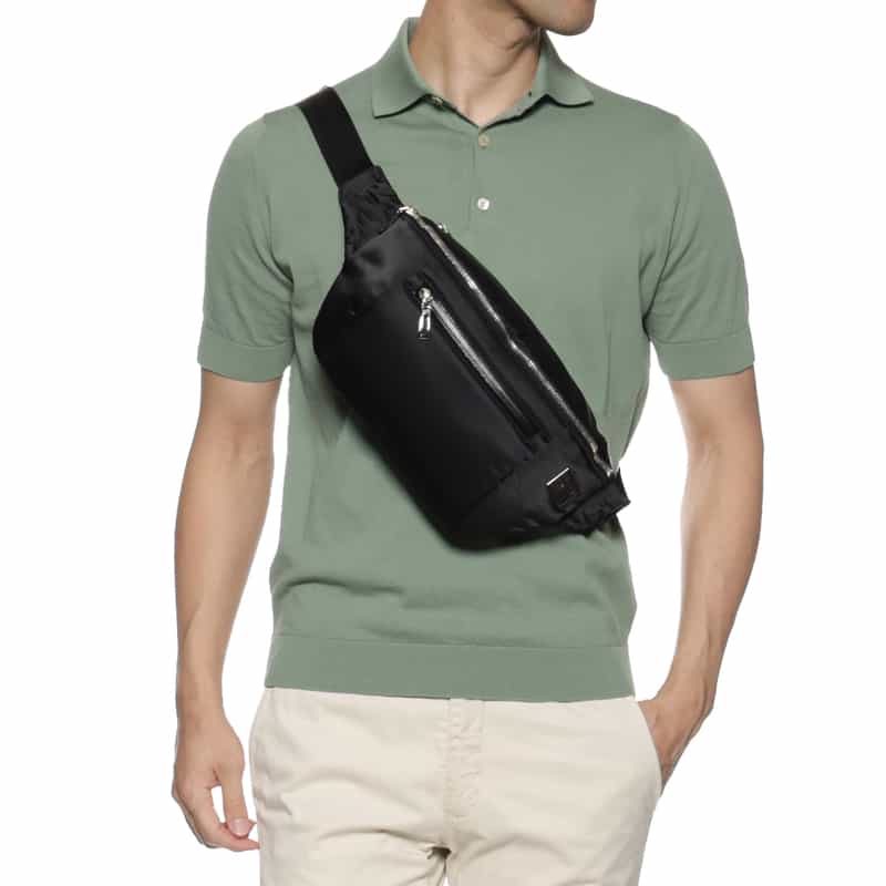 PELLE MORBIDA PELLE MORBIDA＜ペッレ モルビダ＞クロスボディバッグ BLACK