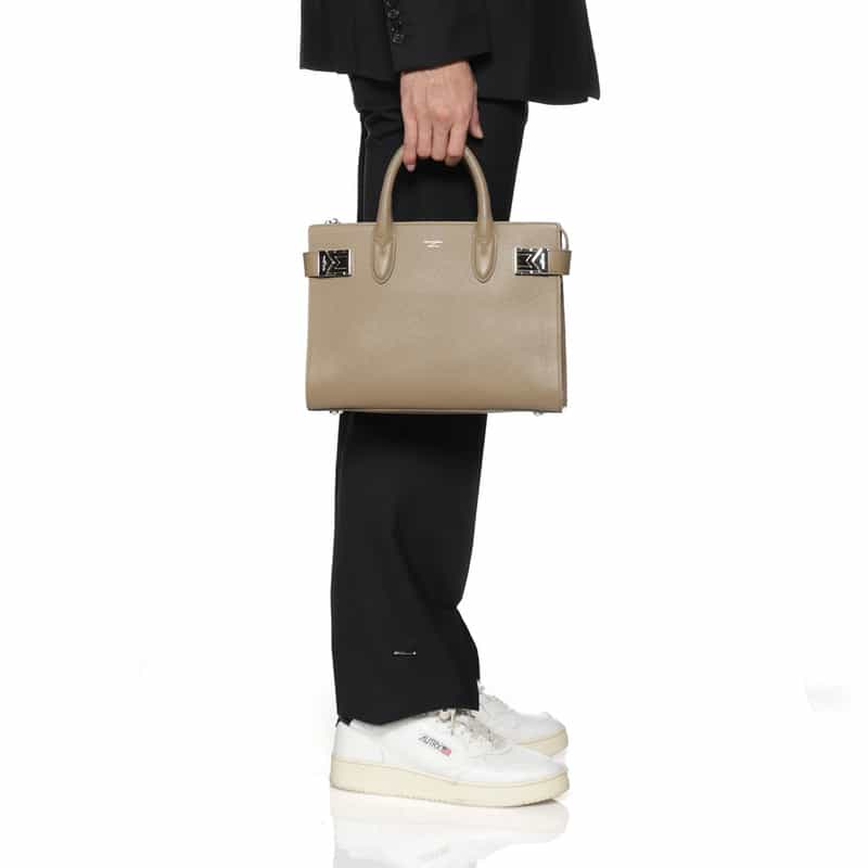 PELLE MORBIDA PELLE MORBIDA＜ペッレ モルビダ＞レザーミニボストンバッグ BEIGE