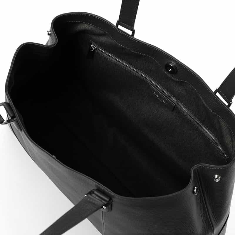 PELLE MORBIDA PELLE MORBIDA＜ペッレ モルビダ＞レザー トートバッグ BLACK