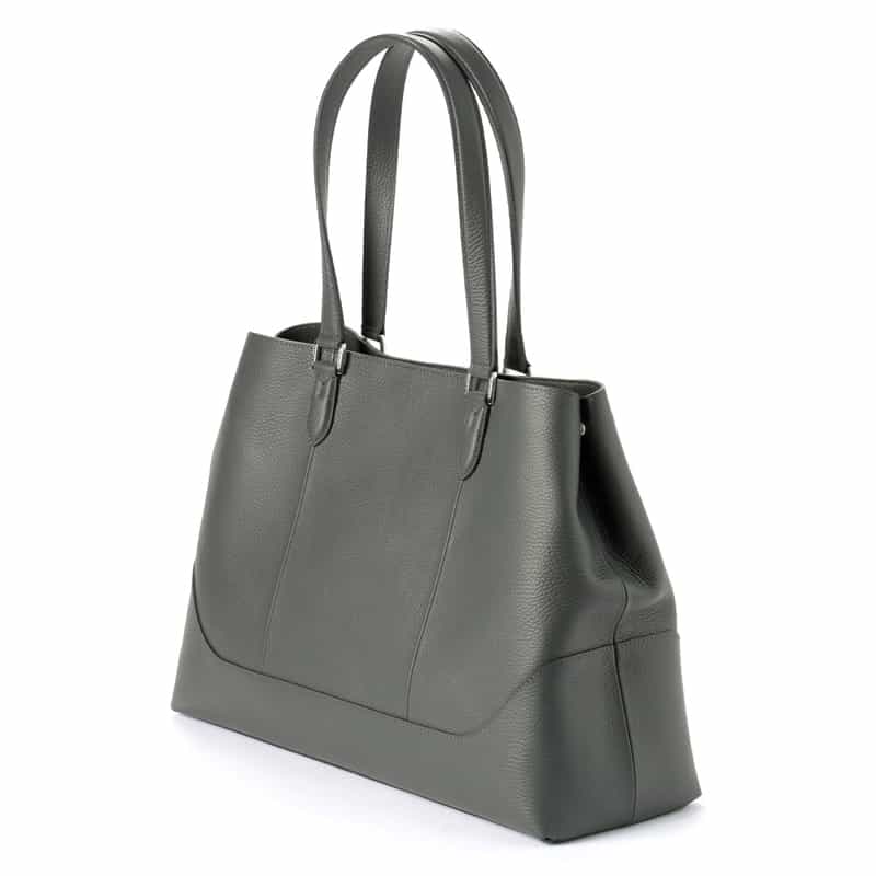 PELLE MORBIDA PELLE MORBIDA＜ペッレ モルビダ＞レザー トートバッグ GRAY