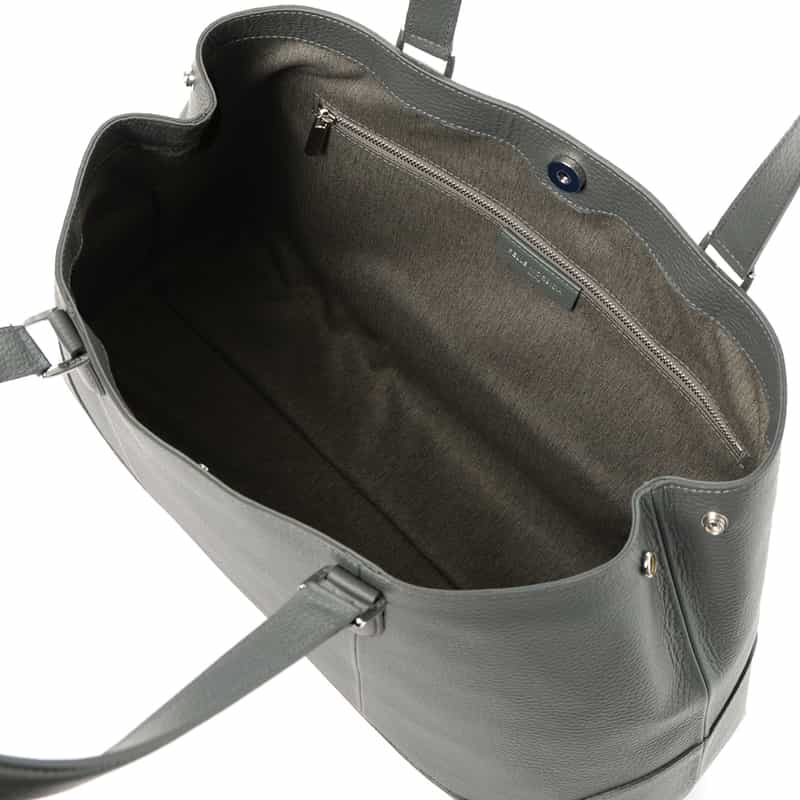 PELLE MORBIDA PELLE MORBIDA＜ペッレ モルビダ＞レザー トートバッグ GRAY