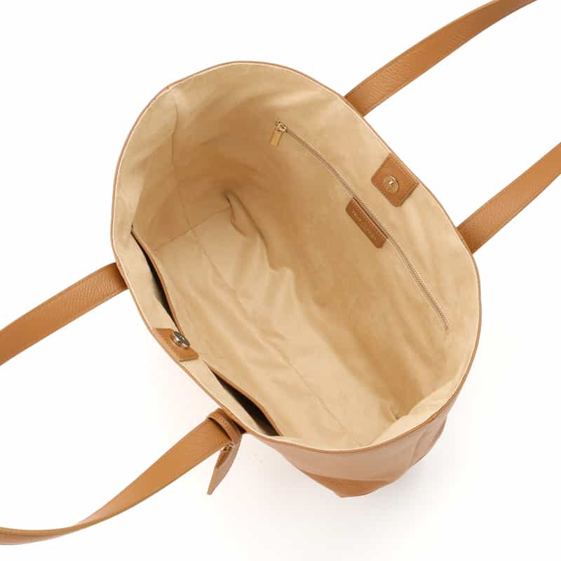 PELLE MORBIDA PELLE MORBIDA＜ペッレ モルビダ＞レザートートバッグ CAMEL