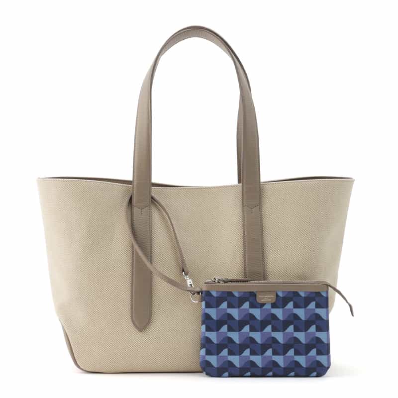 PELLE MORBIDA PELLE MORBIDA＜ペッレ モルビダ＞キャンバストートバッグ BEIGE