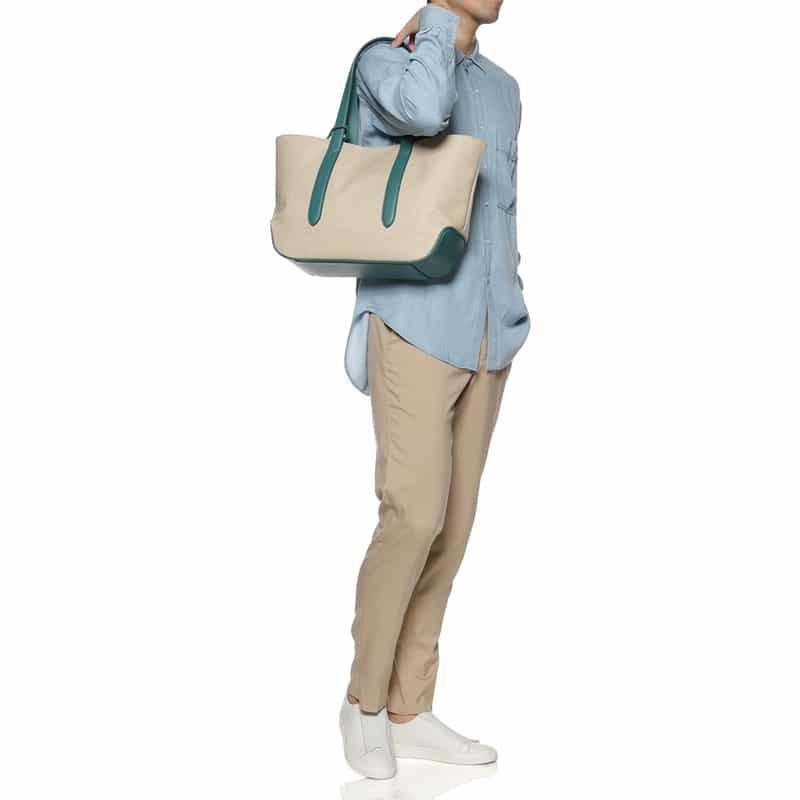 PELLE MORBIDA PELLE MORBIDA＜ペッレ モルビダ＞キャンバストートバッグ GREEN