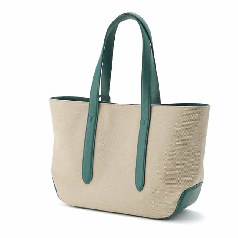 PELLE MORBIDA PELLE MORBIDA＜ペッレ モルビダ＞キャンバストートバッグ GREEN