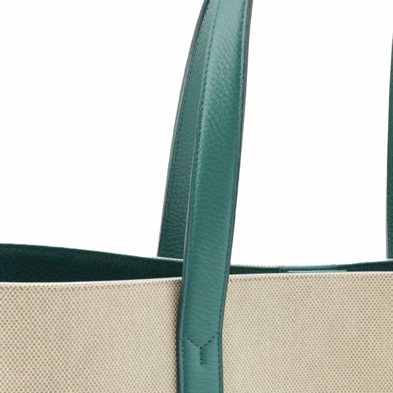 PELLE MORBIDA PELLE MORBIDA＜ペッレ モルビダ＞キャンバストートバッグ GREEN