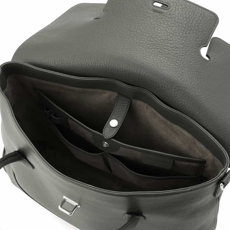 PELLE MORBIDA PELLE MORBIDA＜ペッレ モルビダ＞フラップボストンバッグ GRAY