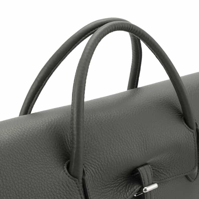 PELLE MORBIDA PELLE MORBIDA＜ペッレ モルビダ＞フラップボストンバッグ GRAY