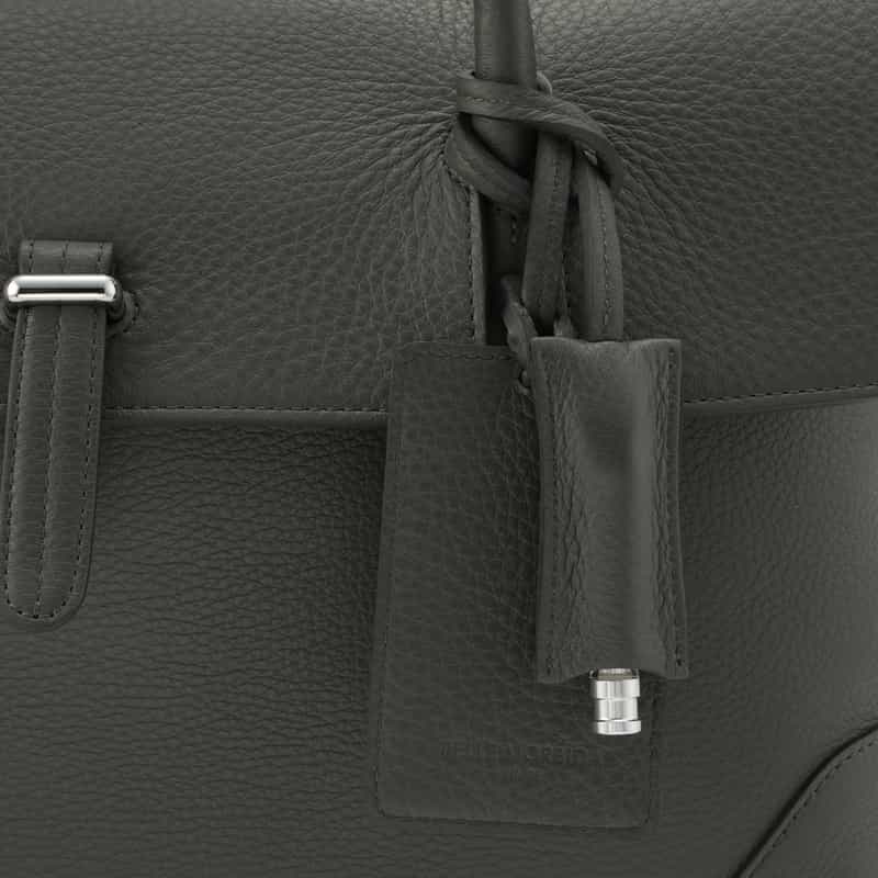 PELLE MORBIDA PELLE MORBIDA＜ペッレ モルビダ＞フラップボストンバッグ GRAY