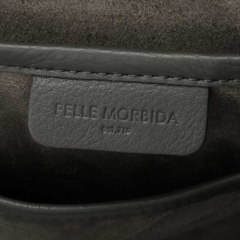 PELLE MORBIDA PELLE MORBIDA＜ペッレ モルビダ＞フラップボストンバッグ GRAY