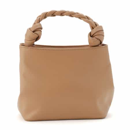 レザー 編み込みハンドル ハンドバッグ（2237488）｜BARNEYS NEW