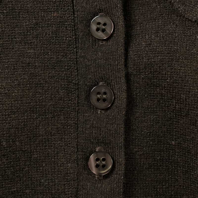 BARNEYS NEW YORK ウォッシャブル ポロニットプルオーバー BROWN