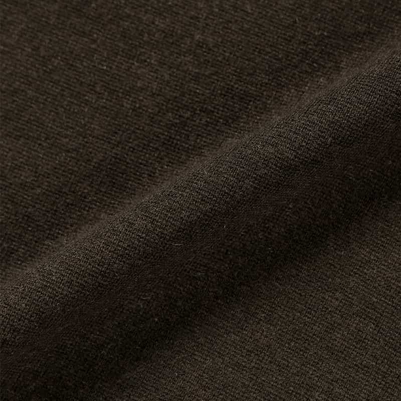 BARNEYS NEW YORK ウォッシャブル ポロニットプルオーバー BROWN