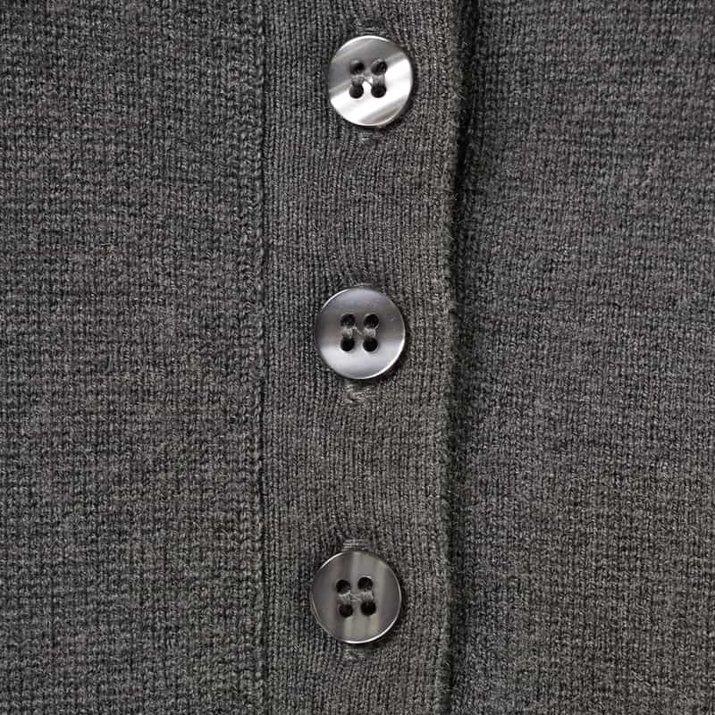 BARNEYS NEW YORK ウォッシャブル ポロニットプルオーバー GRAY