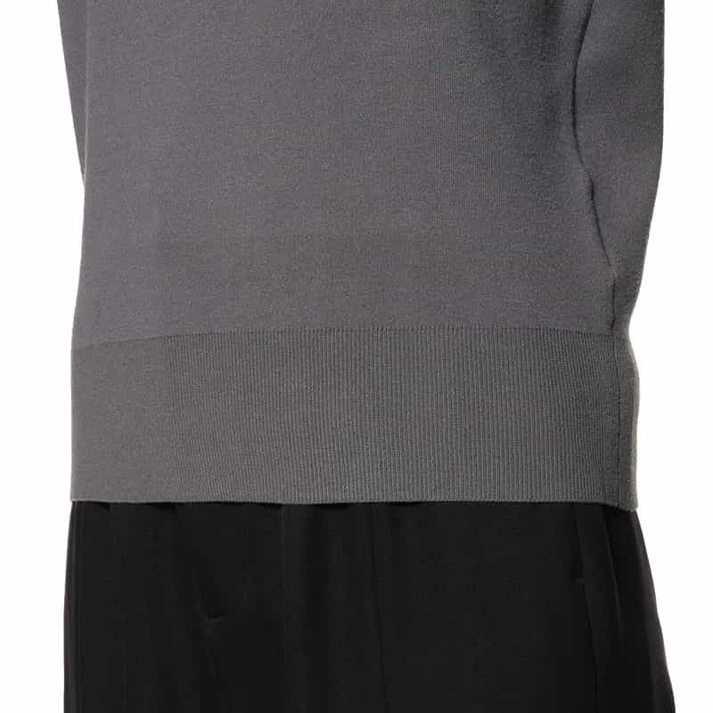 BARNEYS NEW YORK ウォッシャブル ボリュームスリーブニットプルオーバー GRAY