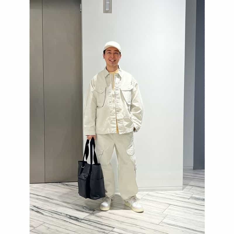 BARNEYS NEW YORK セットアップ カーゴパンツ WHITE