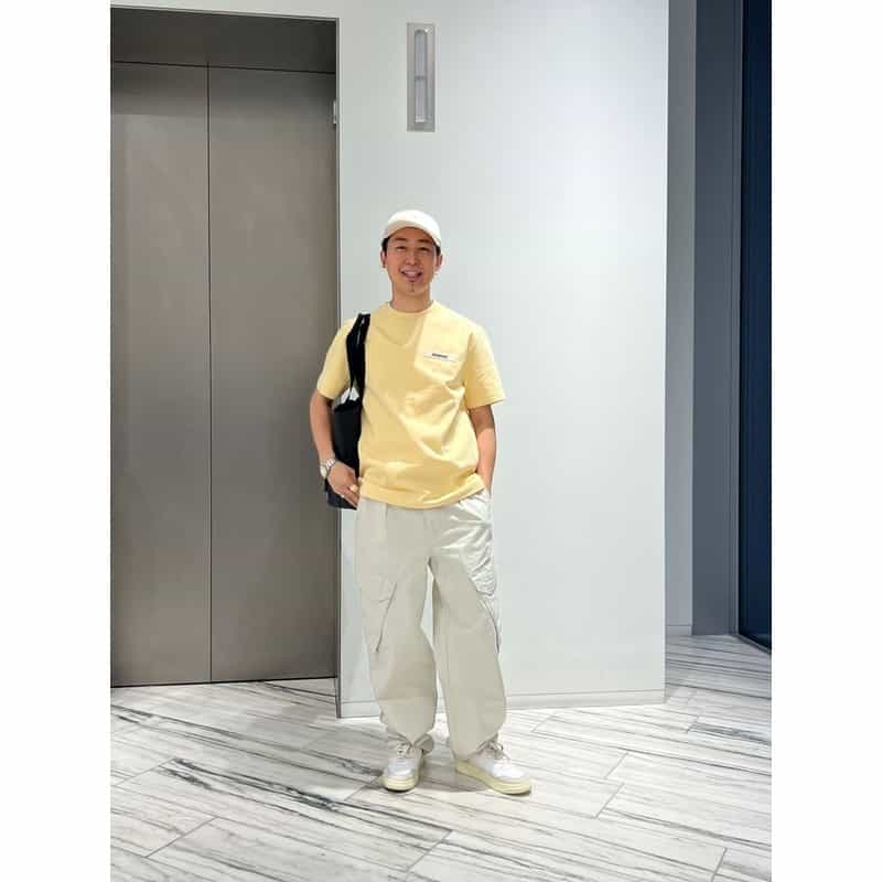 BARNEYS NEW YORK セットアップ カーゴパンツ WHITE