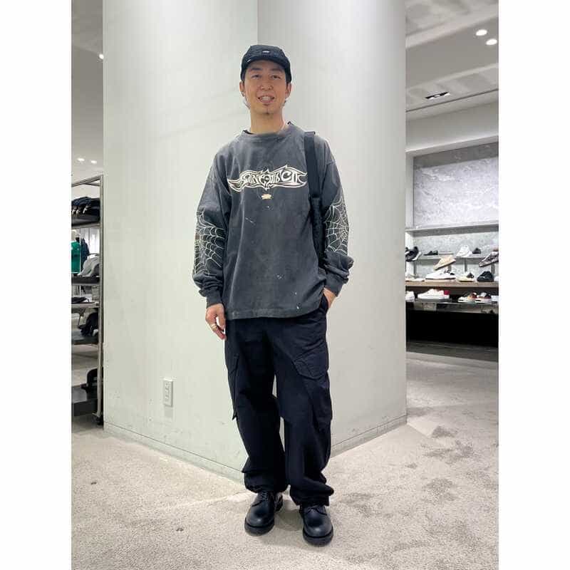 BARNEYS NEW YORK セットアップ カーゴパンツ NAVY