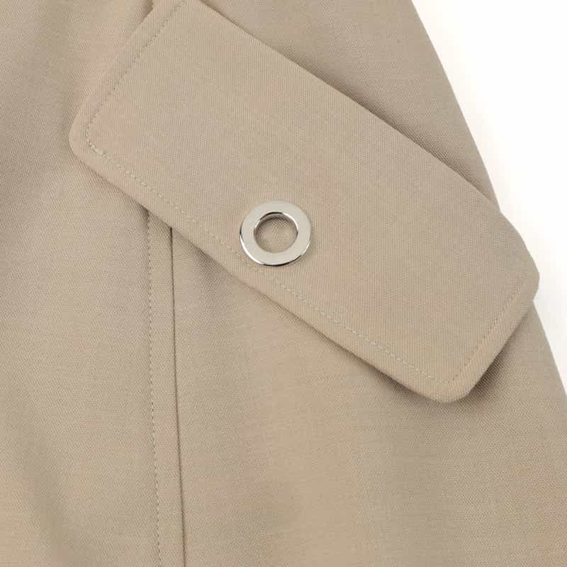 BARNEYS NEW YORK ウォッシャブル サイドボーダーフレアスカート BEIGE