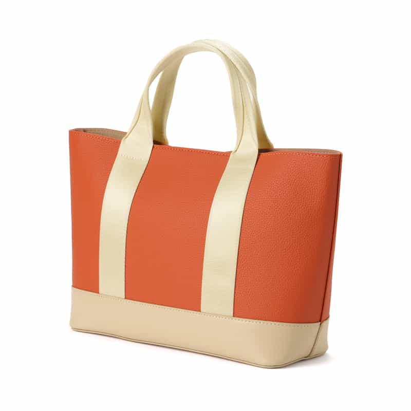 BARNEYS NEW YORK マイクロファイバーミニトートバッグ （S） ORANGE