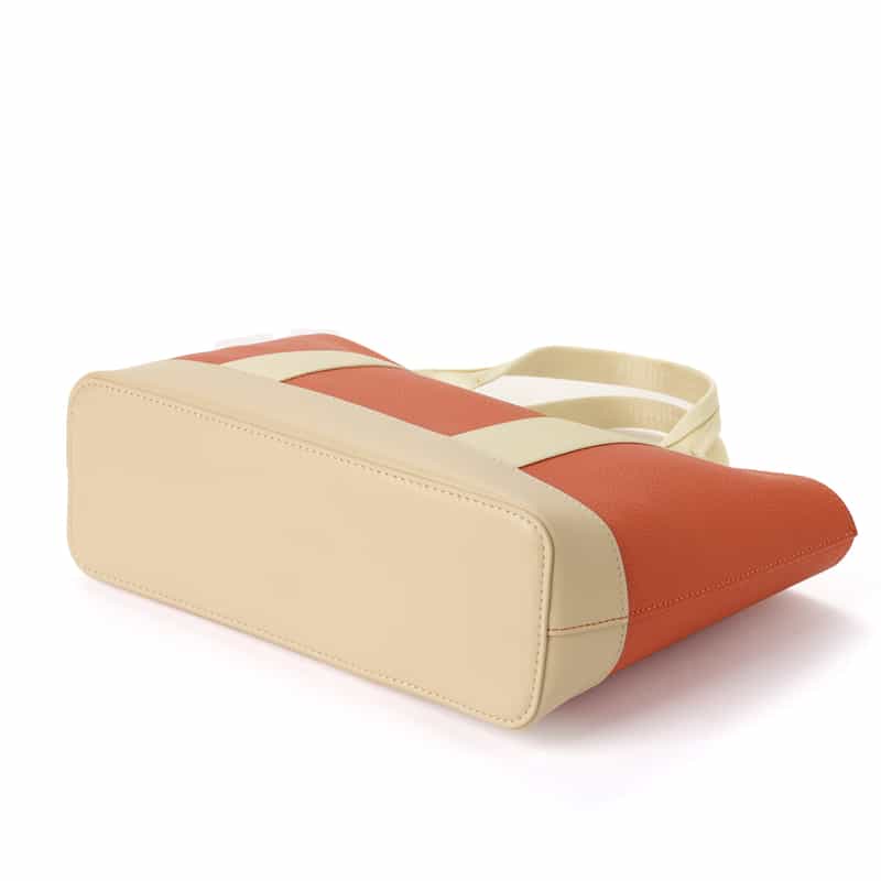 BARNEYS NEW YORK マイクロファイバーミニトートバッグ （S） ORANGE